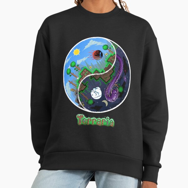 Terraria Game Night And Day Horror Design - Adult & Kids T-Shirts, Sweatshirts & Hoodies apparel design preview 1