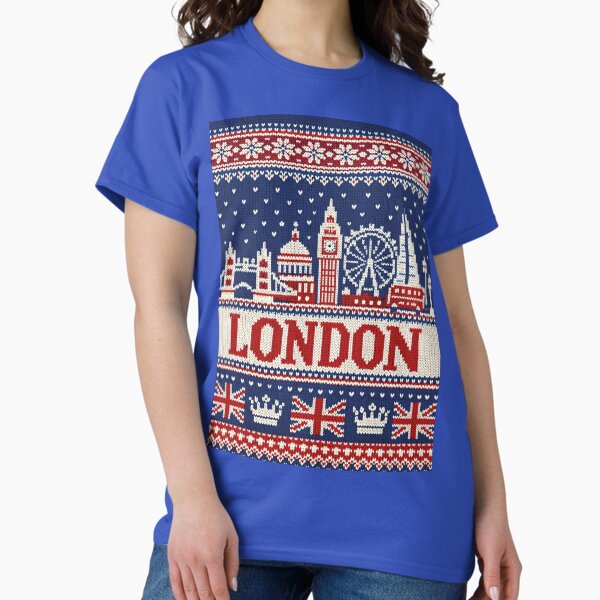 London skyline, knitted picture - Adult & Kids T-Shirts, Sweatshirts & Hoodies apparel design preview 1