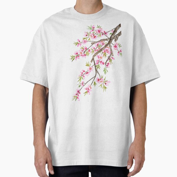 Hand painted pink peach blossom 2020 - Adult & Kids T-Shirts, Sweatshirts & Hoodies apparel design preview 1