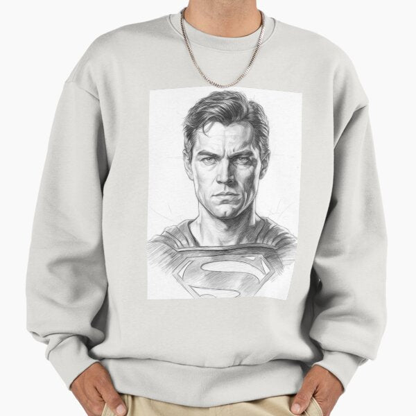 Superhero Pencil Sketch Portrait Black and White - Adult & Kids T-Shirts, Sweatshirts & Hoodies apparel design preview 1