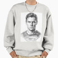 Superhero Pencil Sketch Portrait Black and White - Adult & Kids T-Shirts, Sweatshirts & Hoodies apparel design preview 1