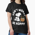 Peanuts Snoopy Easter Rabbit Don't Worry Be Hoppy - Adult & Kids T-Shirts, Sweatshirts & Hoodies apparel design preview 1