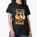 Ceramicist Pottery Maker Cat Lover Gift - Adult & Kids T-Shirts, Sweatshirts & Hoodies apparel design preview 1