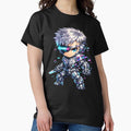 Cyber Chibi Soldier Glitch Armor Sci-Fi Warrior - Adult & Kids T-Shirts, Sweatshirts & Hoodies apparel design preview 1