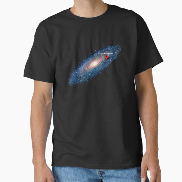 You are here Galaxy Map - Adult & Kids T-Shirts, Sweatshirts & Hoodies apparel design preview 1