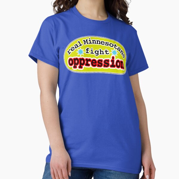 Real Minnesotans fight oppression, yellow background - Adult & Kids T-Shirts, Sweatshirts & Hoodies apparel design preview 1