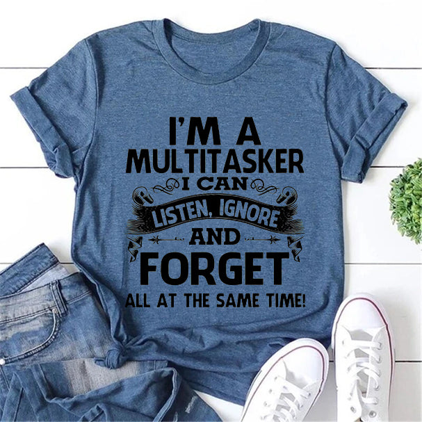 I Am A Multitasker Fashion Letter Print Women Slogan - Adult & Kids T-Shirts, Sweatshirts & Hoodies apparel design preview 1