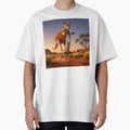 Happy Kangaroo Hops on Pogo Stick - Adult & Kids T-Shirts, Sweatshirts & Hoodies apparel design preview 1