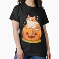Orange pumpkin cat - Adult & Kids T-Shirts, Sweatshirts & Hoodies apparel design preview 1