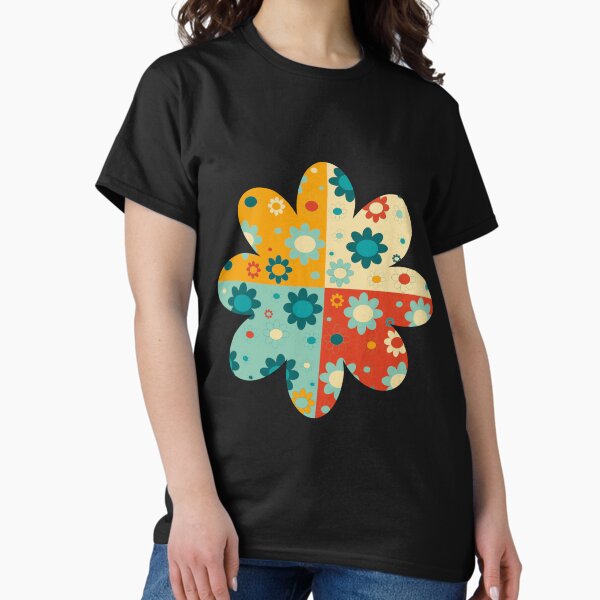 Spring flowers in four colours - Adult & Kids T-Shirts, Sweatshirts & Hoodies apparel design preview 1