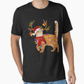 Cat Gorgeous Reindeer Christmas Lights Tree Scarf - Adult & Kids T-Shirts, Sweatshirts & Hoodies apparel design preview 1