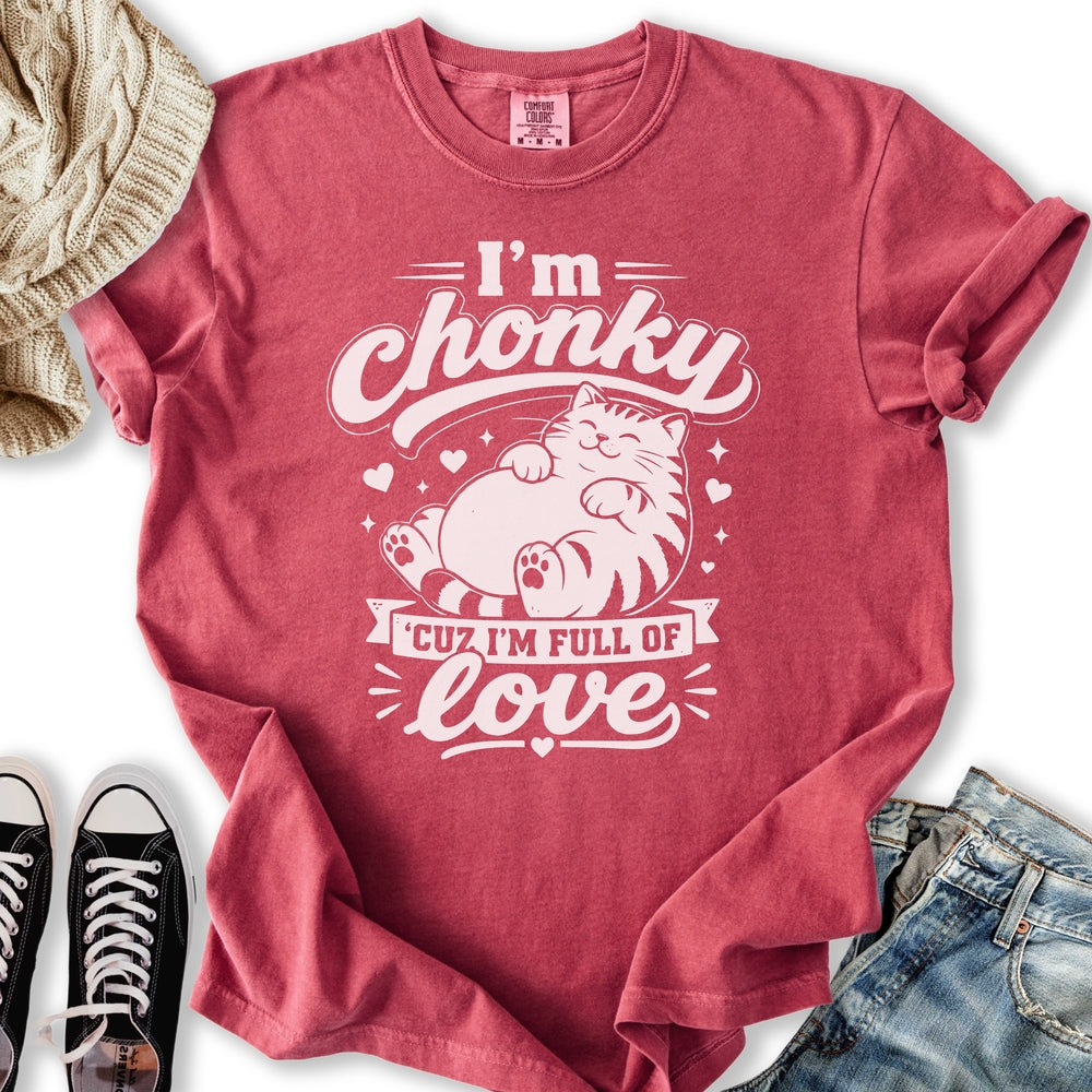 Love Chonky Cat - Adult & Kids T-Shirts, Sweatshirts & Hoodies apparel design preview 2