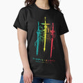 Vibrant Sword Silhouette Design - Adult & Kids T-Shirts, Sweatshirts & Hoodies apparel design preview 1