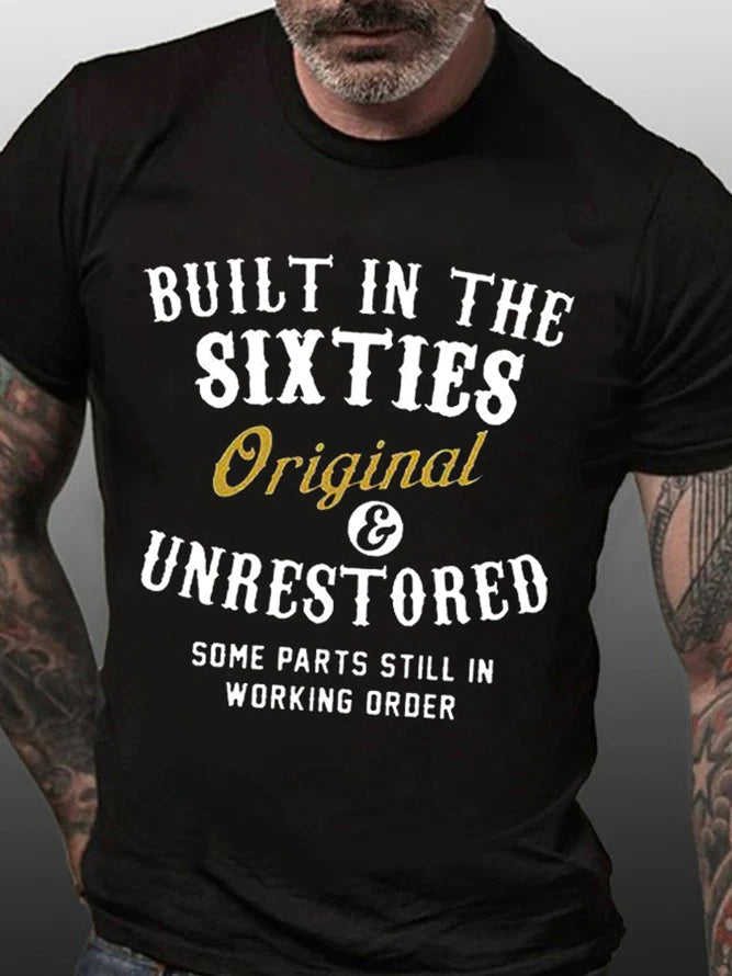 Built In The Sixties Original And Unrestored 60th - Adult & Kids T-Shirts, Sweatshirts & Hoodies apparel design preview 4