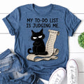 My To-do List Cat Print Women Slogan - Adult & Kids T-Shirts, Sweatshirts & Hoodies apparel design preview 1