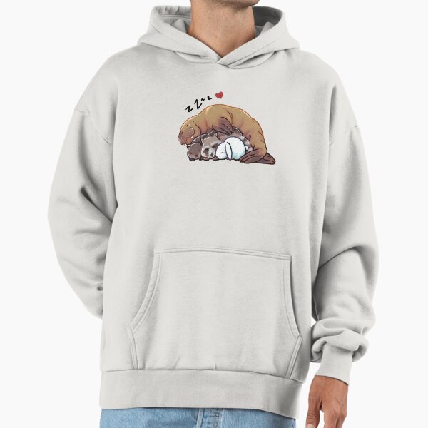 Rocket Teefs Lylla Floor Sleeping Cuddling Animals - Adult & Kids T-Shirts, Sweatshirts & Hoodies apparel design preview 1