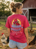 Girlie Girl Originals Roosters Start The Day - Adult & Kids T-Shirts, Sweatshirts & Hoodies apparel design preview 1