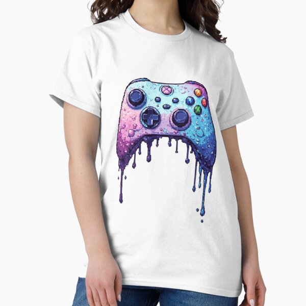 Melting Video Game controller - Adult & Kids T-Shirts, Sweatshirts & Hoodies apparel design preview 1
