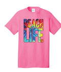 SALE Sassy Frass Beach Life Tie Dye Canvas - Adult & Kids T-Shirts, Sweatshirts & Hoodies apparel design preview 1