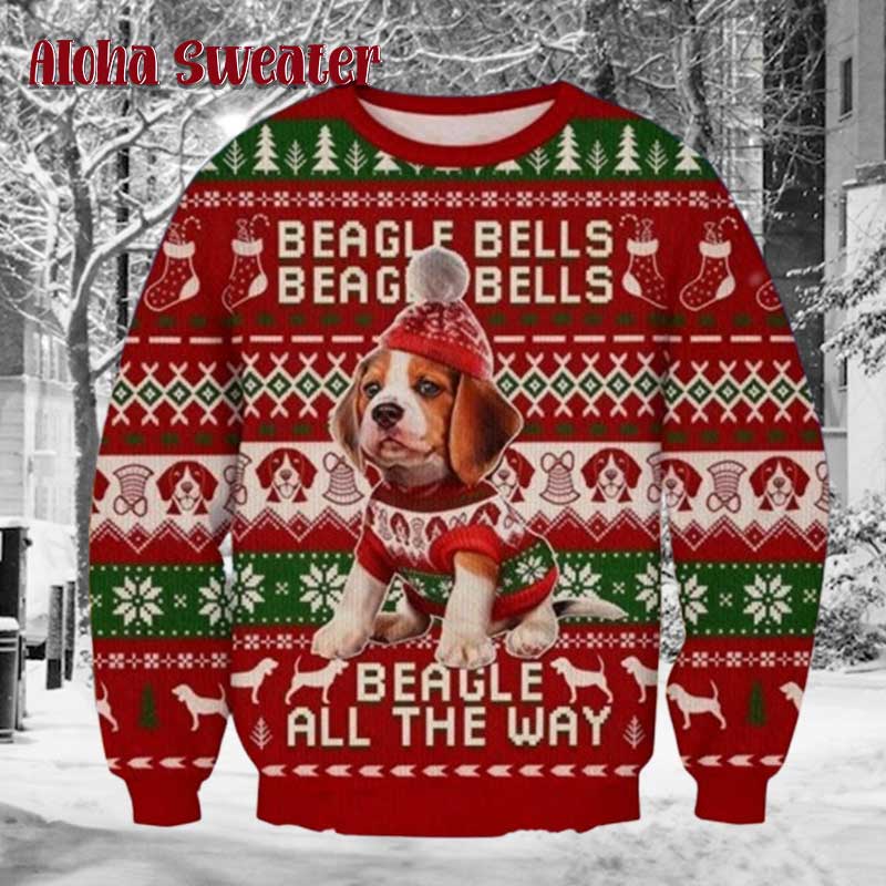 This Is Fine Meme Funny Dog Ugly Christmas Sweater product image 5