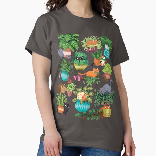 Cats And Plants - Adult & Kids T-Shirts, Sweatshirts & Hoodies apparel design preview 1