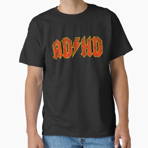 ADHD vintage distressed logo - Adult & Kids T-Shirts, Sweatshirts & Hoodies apparel design preview 1