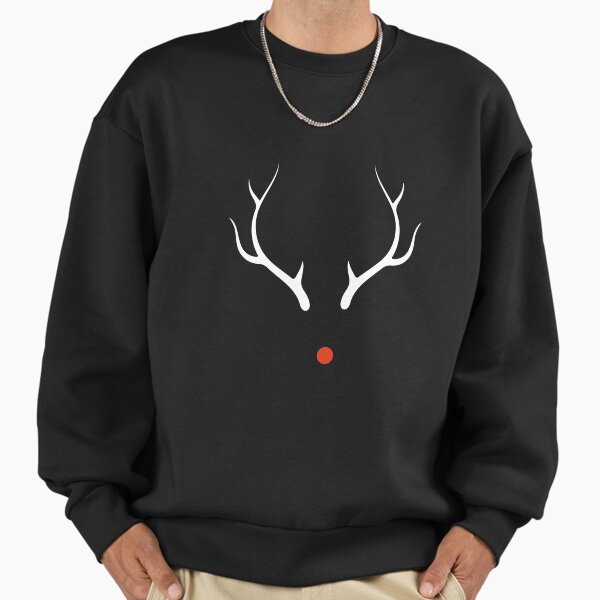 Reindeer Antlers and a Red Nose Christmas Humor - Adult & Kids T-Shirts, Sweatshirts & Hoodies apparel design preview 1