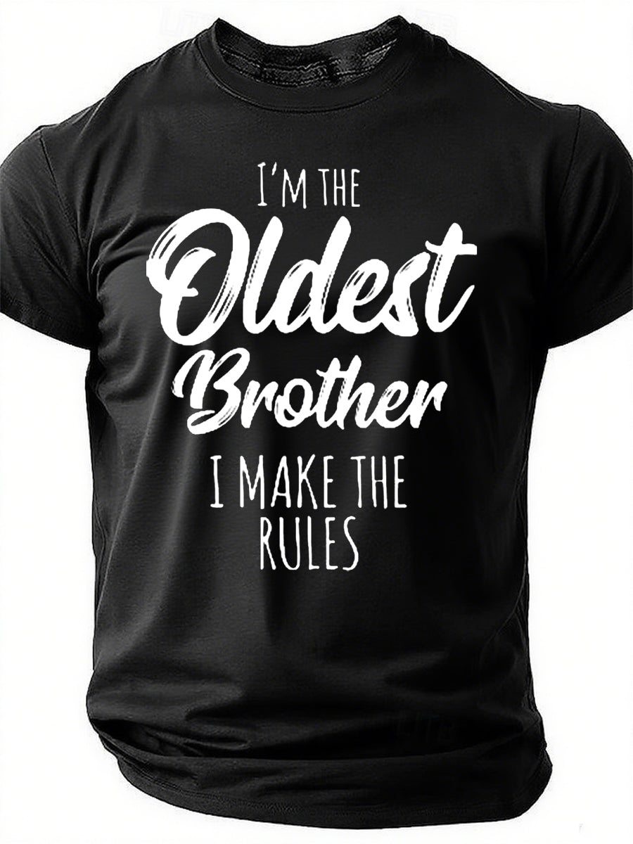 I'm The Oldest Brother Print Men Slogan - Adult & Kids T-Shirts, Sweatshirts & Hoodies apparel design preview 1