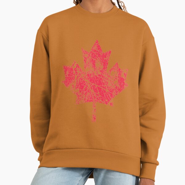 Canadian Maple Leaf Grunge Distressed Style in Red - Adult & Kids T-Shirts, Sweatshirts & Hoodies apparel design preview 1