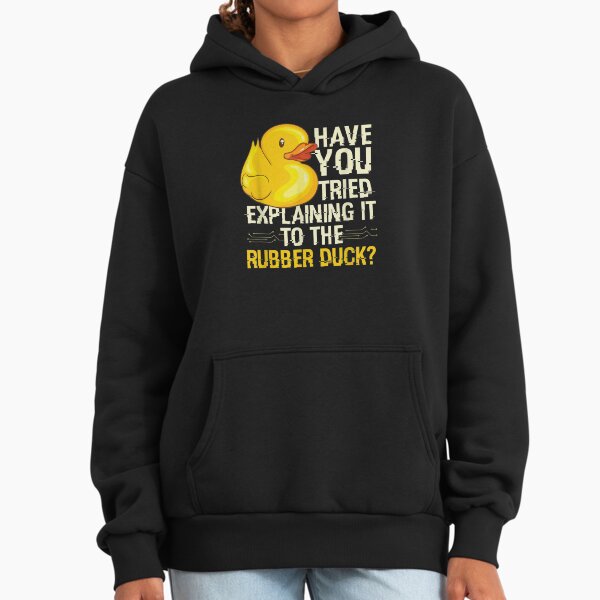 Funny Programmer Rubber Duck Debugging, Gift Design - Adult & Kids T-Shirts, Sweatshirts & Hoodies apparel design preview 1
