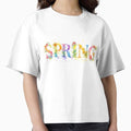 Watercolor Spring Floral Lettering Design Colorful - Adult & Kids T-Shirts, Sweatshirts & Hoodies apparel design preview 1