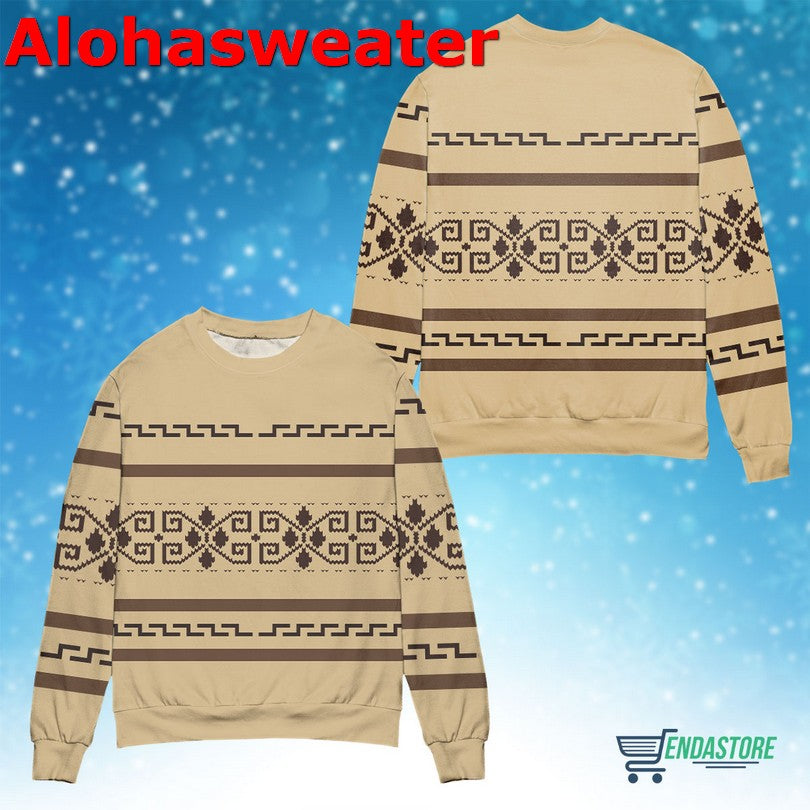 Believe in bigfoot squatching through the snow Christmas sweater product image 4