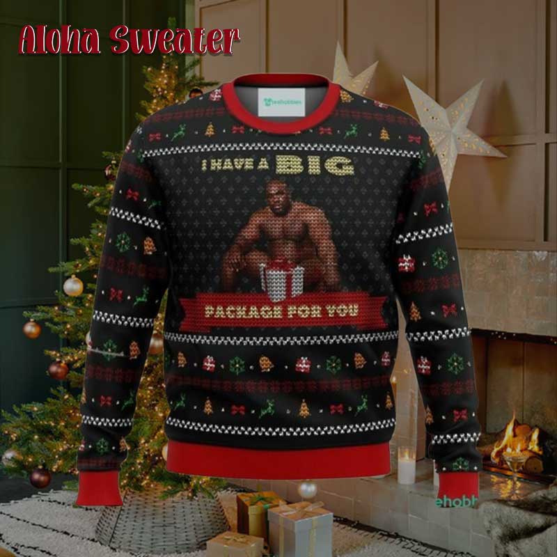 Big Package Barry Wood Meme Ugly Christmas Sweater product image