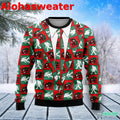 Bigfoot Camping Christmas Ugly Christmas Sweater product image