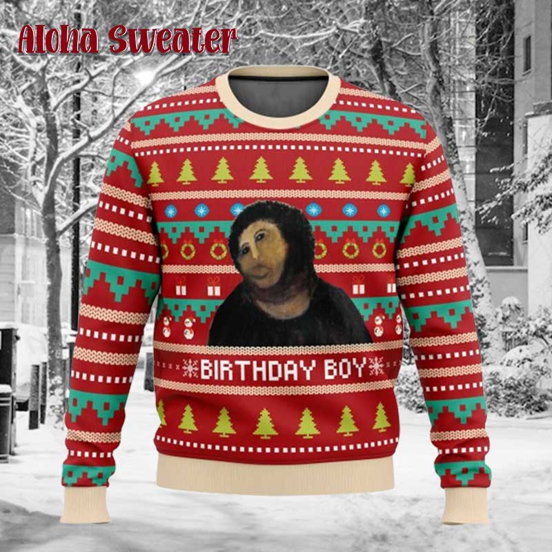 Begins With Christ Jesus Ugly Christmas Sweater product image 2