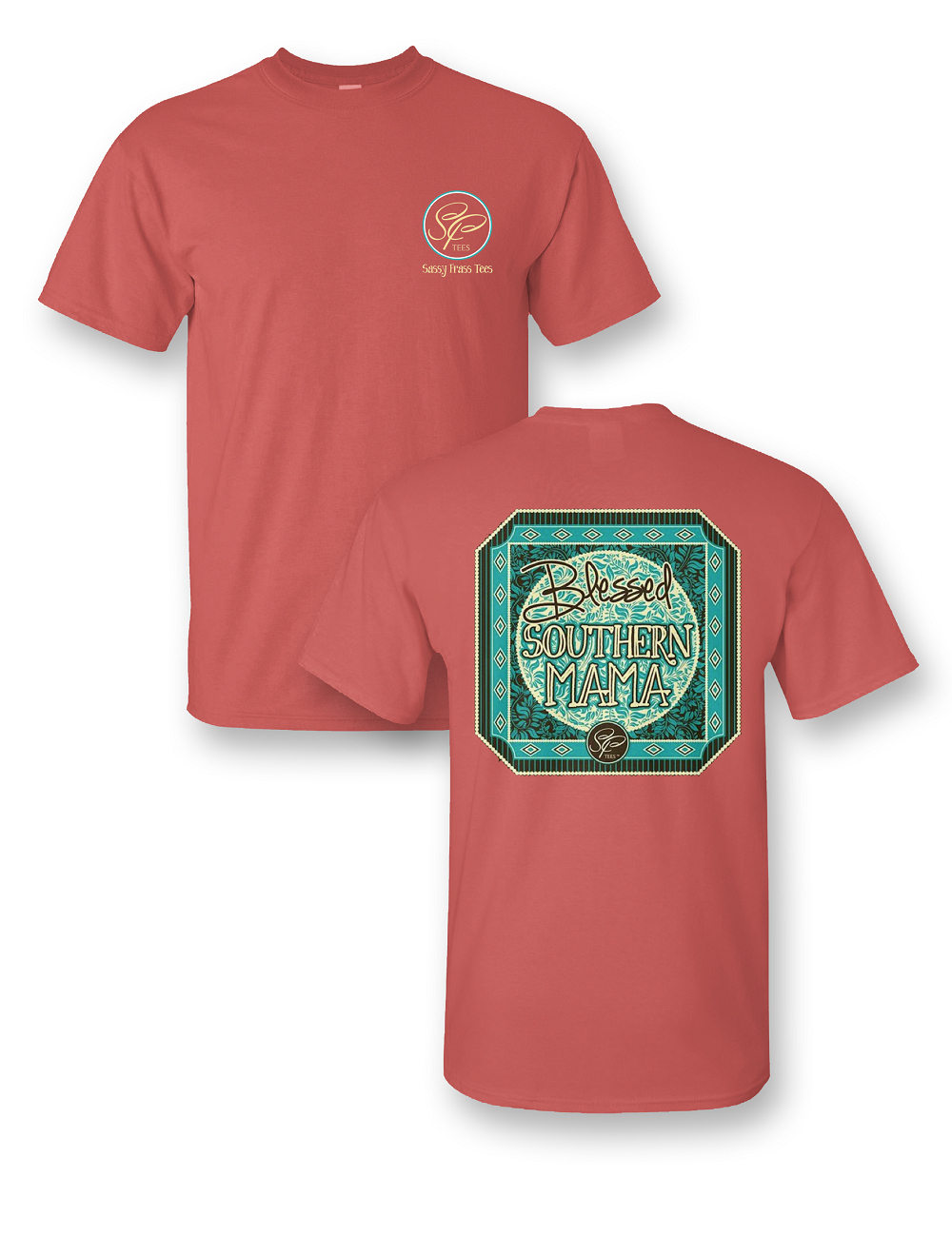 SALE Sassy Frass Blessed Southern Mama Mom Aztec - Adult & Kids T-Shirts, Sweatshirts & Hoodies apparel design preview 2