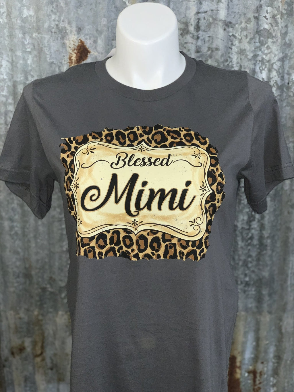 Sassy Frass Blessed Mimi Leopard Front Print Bright - Adult & Kids T-Shirts, Sweatshirts & Hoodies apparel design preview 2