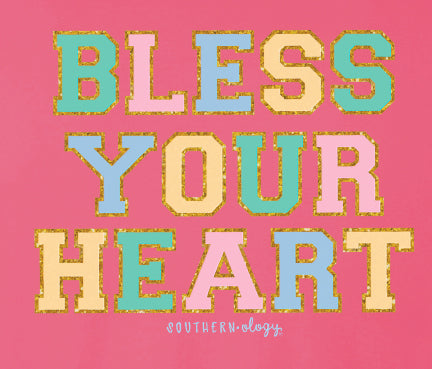 Southernology Block Bless Your Heart Comfort Colors - Adult & Kids T-Shirts, Sweatshirts & Hoodies apparel design preview 2