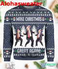 Blue Funny Trump Dancing Make Christmas Great Again Ugly Sweater product image