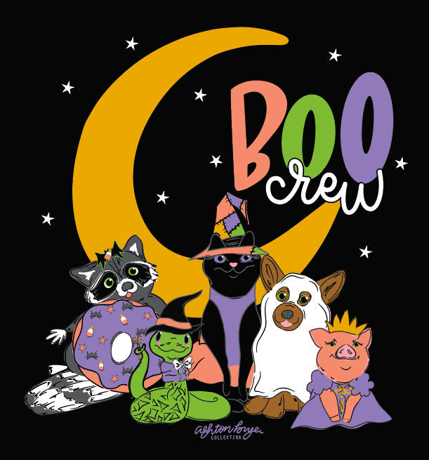Southernology Ashton Brye Boo Crew Halloween Comfort - Adult & Kids T-Shirts, Sweatshirts & Hoodies apparel design preview 2