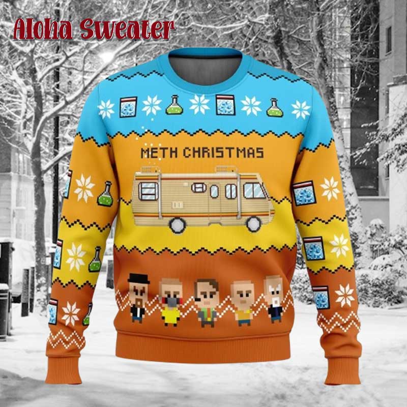 Breaking Bad Have A Blue Xmas Ugly Christmas Sweater product image 2