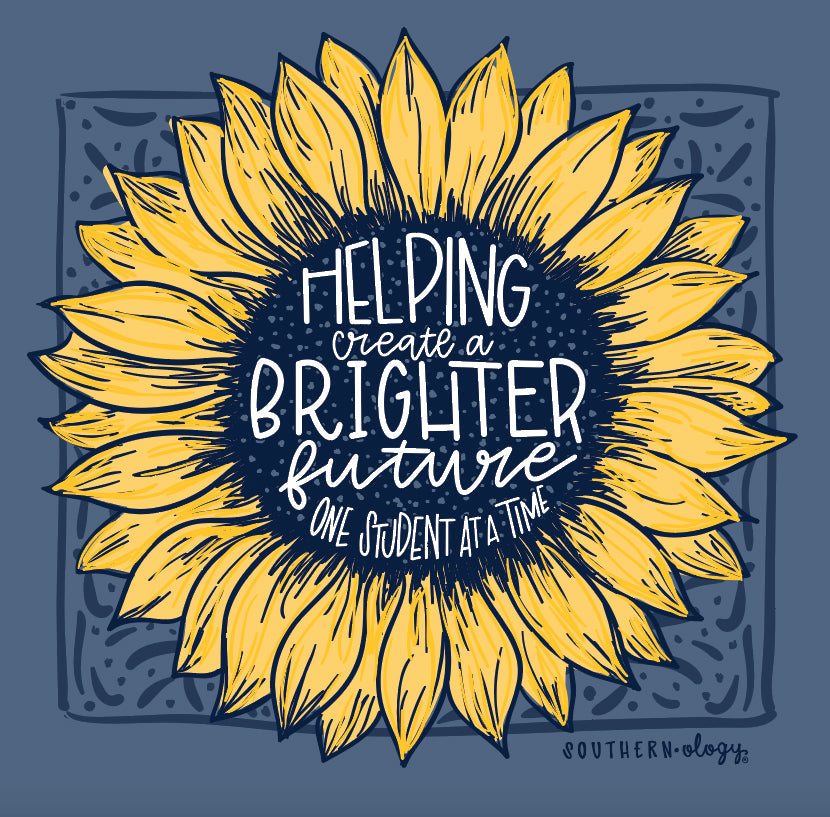 Sale Southernology Brighter Future Teacher Comfort - Adult & Kids T-Shirts, Sweatshirts & Hoodies apparel design preview 2
