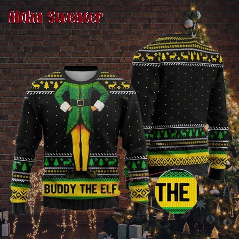 Elf Genuine Movie Buddy The Elf Ugly Christmas Sweater product image 3