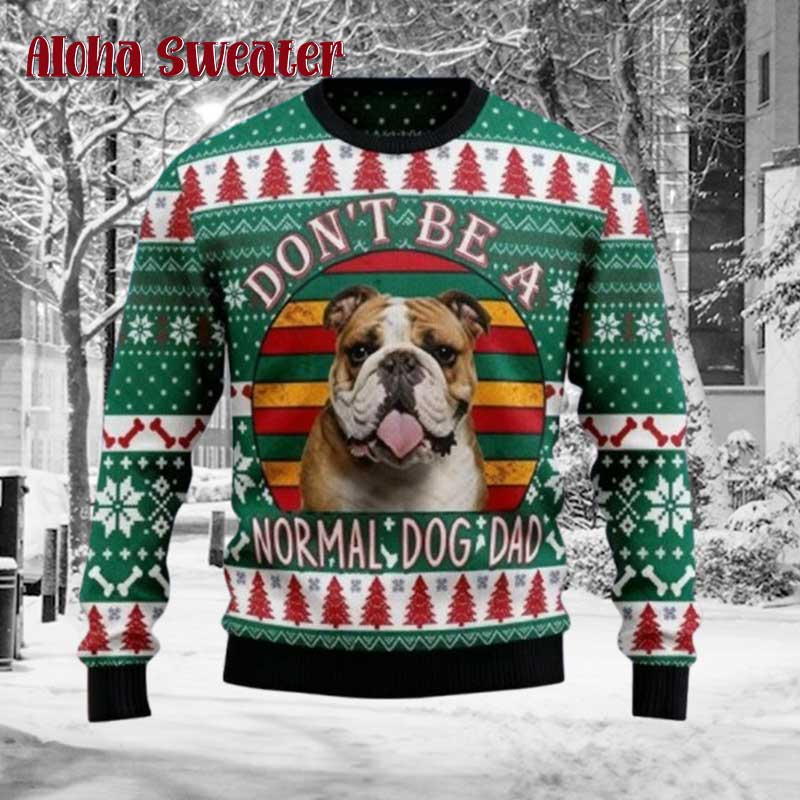 Cool Pitbull Funny Dog Ugly Christmas Sweater product image 3