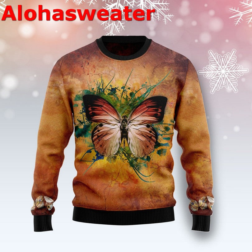 Butterfly trust what you are doing Christmas sweater product image 2