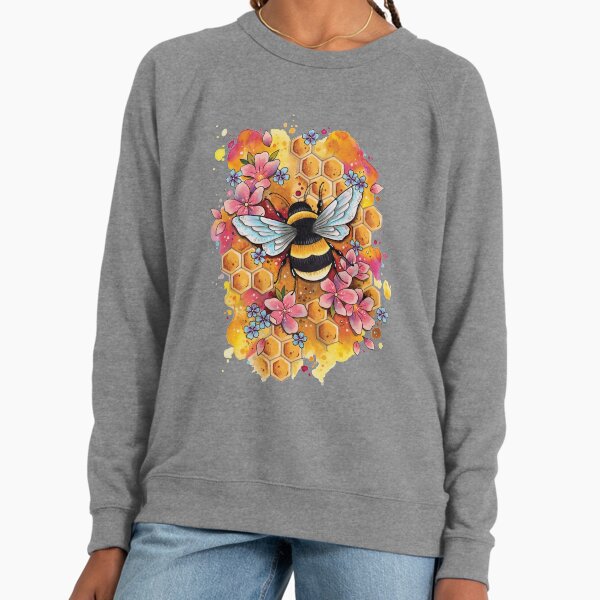 Bumble Bee watercolor design Lightweight - Adult & Kids T-Shirts, Sweatshirts & Hoodies apparel design preview 1