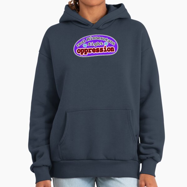 Real Minnesotans fight oppression, violet background - Adult & Kids T-Shirts, Sweatshirts & Hoodies apparel design preview 1