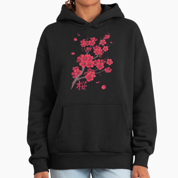 Falling Red Sakura Cherry Blossom petals - Adult & Kids T-Shirts, Sweatshirts & Hoodies apparel design preview 1