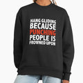 Hang Gliding because punching people is frowned upon - Adult & Kids T-Shirts, Sweatshirts & Hoodies apparel design preview 1