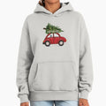 Red Car with Christmas Tree on Roof Schnauzer - Adult & Kids T-Shirts, Sweatshirts & Hoodies apparel design preview 1